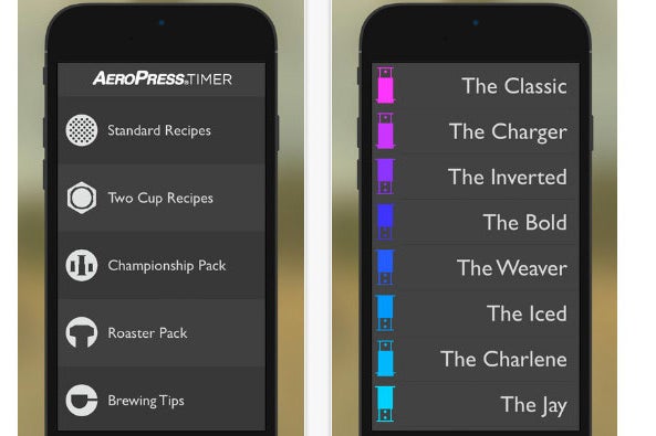 AeroPress Timer App.